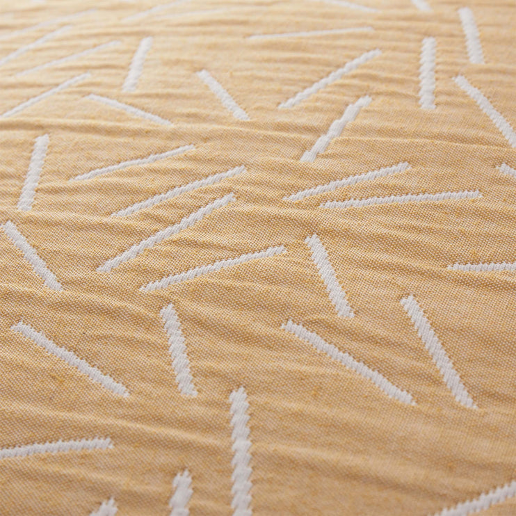 Alcains cushion cover in mustard & light grey, 80% cotton & 20% polyester |Find the perfect cushion covers