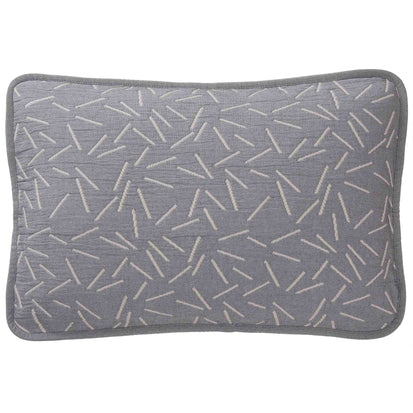 Alcains cushion cover, grey & sand, 80% cotton & 20% polyester