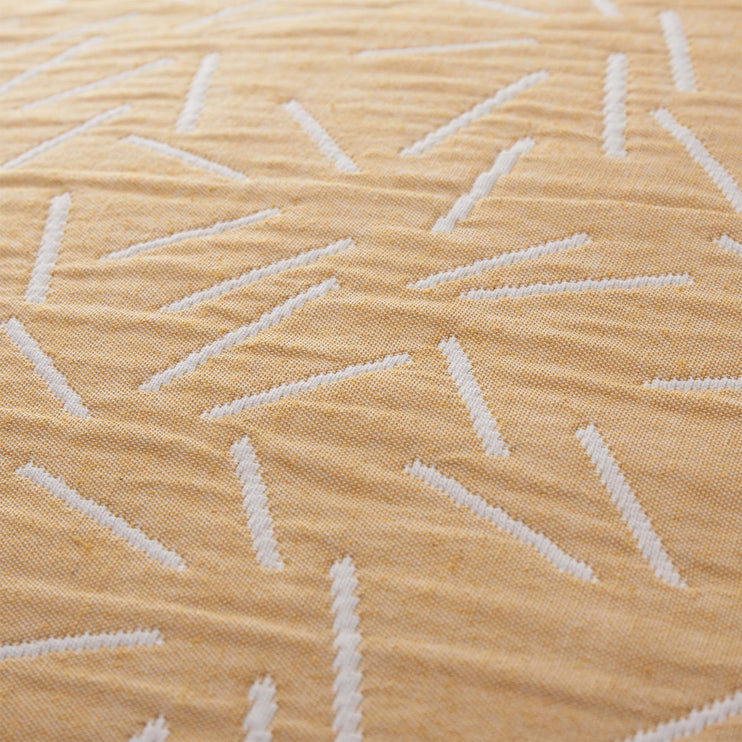 Alcains cushion cover in mustard & light grey, 80% cotton & 20% polyester |Find the perfect cushion covers