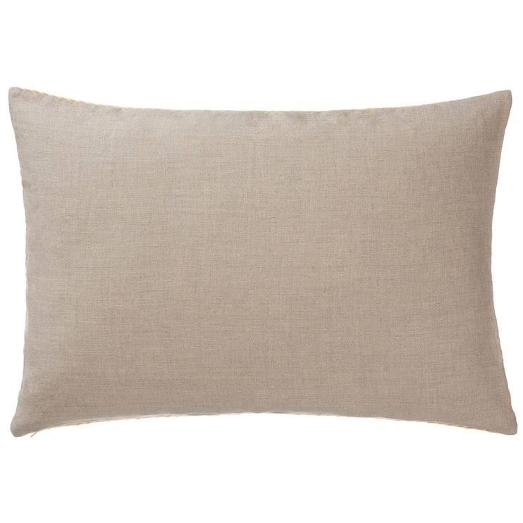 Kissenhülle Gotland, Senfgelb & Creme, 100% Wolle & 100% Leinen | URBANARA Kissenhüllen