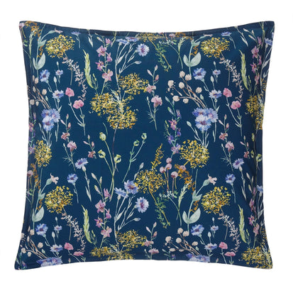 Kissenhülle Laviano, Mehrfarbig & Dunkelblau, 100% Baumwolle & 100% Leinen