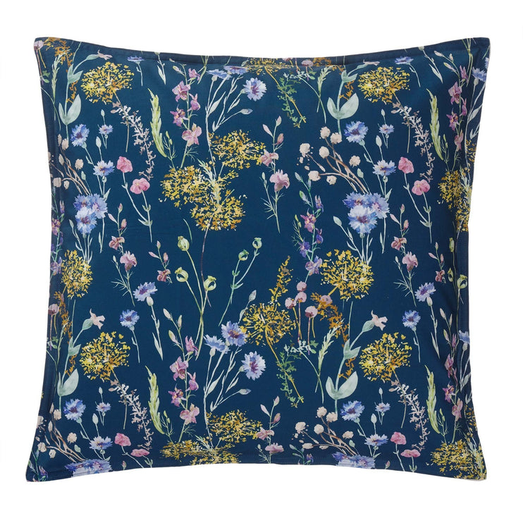 Kissenhülle Laviano, Mehrfarbig & Dunkelblau, 100% Baumwolle & 100% Leinen