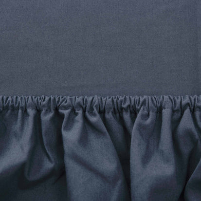 Dark grey blue Manteigas Spannbettlaken | Home & Living inspiration | URBANARA