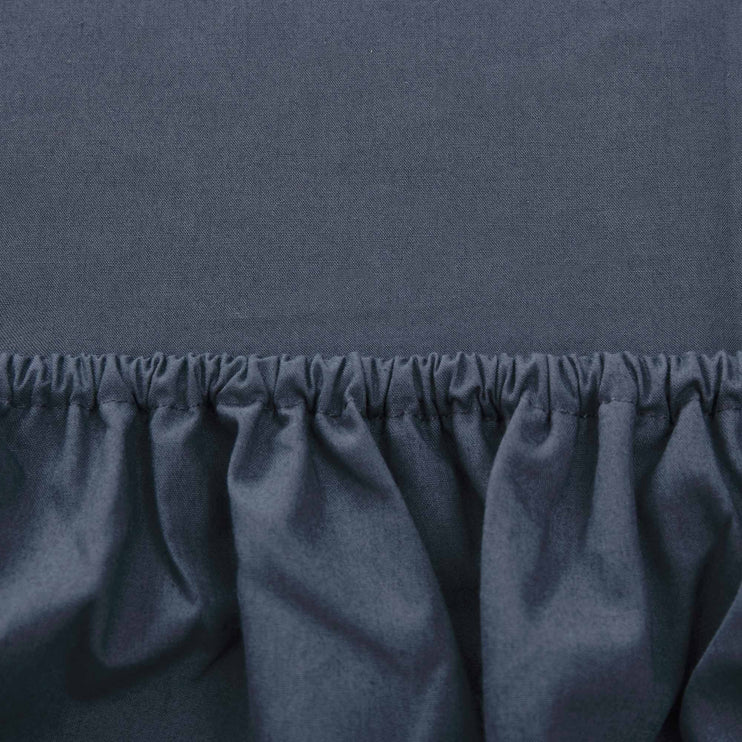 Dark grey blue Manteigas Spannbettlaken | Home & Living inspiration | URBANARA