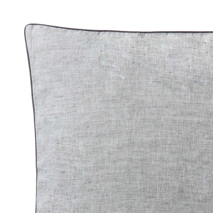 Kissenhülle Sameiro, Grau & Anthrazit, 100% Leinen | URBANARA Kissenhüllen