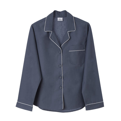 Pyjama Alvain Dunkles Graublau & Weiß | Schöne Ideen für Ihr Zuhause | URBANARA