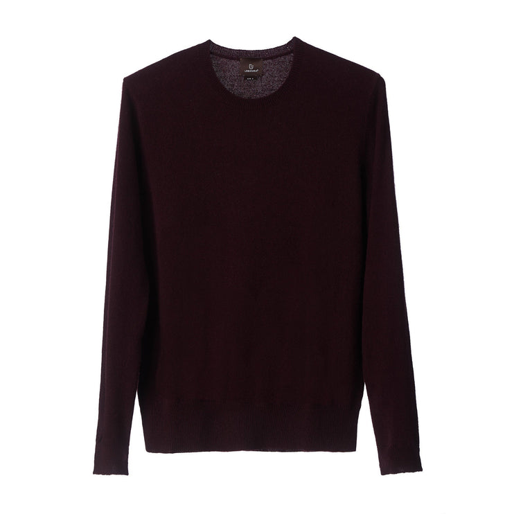 Kaschmirpullover Nora Weinrot, 50% Kaschmirwolle & 50% Wolle | URBANARA Loungewear