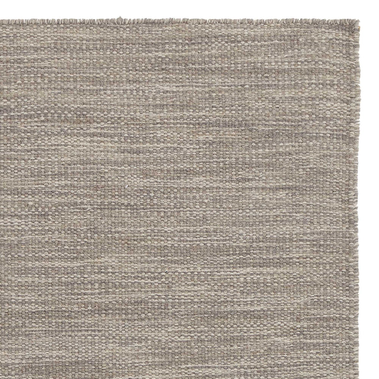 Gravlev runner, grey & light grey & light blue, 50% new wool & 50% cotton