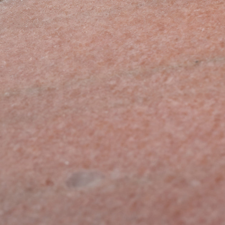 Chambal candle holder, light pink & brass, 100% marble & 100% iron | URBANARA candles & scents