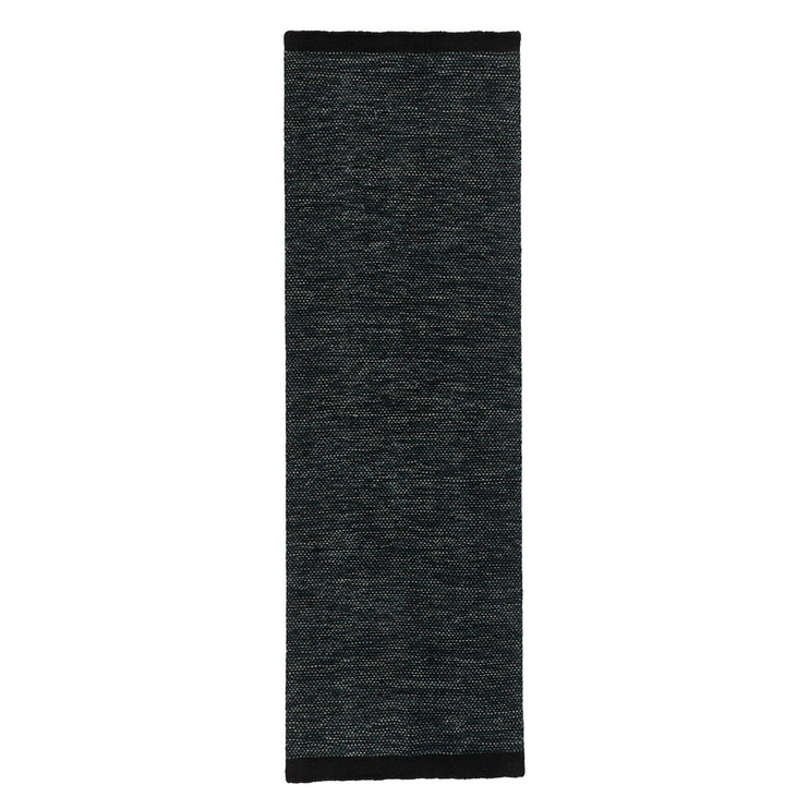 Odis runner in grey green & black, 87% new wool & 9% cotton & 4% polyester |Find the perfect runners