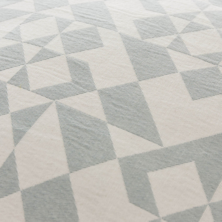 Amparo cushion cover, light grey green & natural white, 100% cotton | URBANARA cushion covers