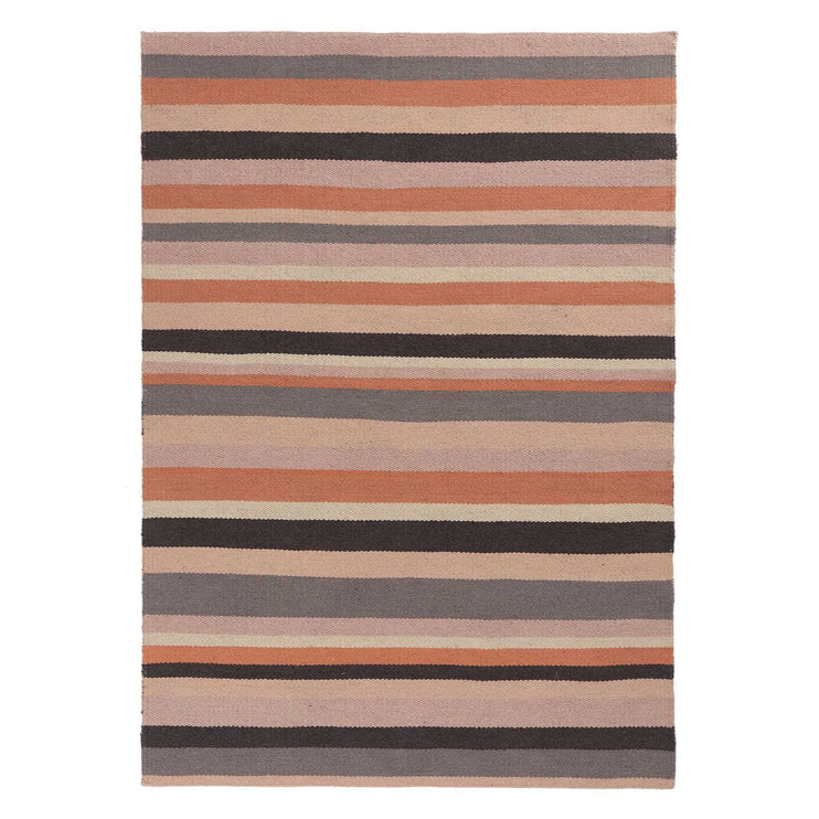 Barli rug in light pink & cognac & silver grey, 100% new wool |Find the perfect wool rugs