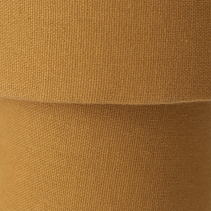 Tischlampe Kollur, Senfgelb, 100% Baumwolle & 100% Metall | Hochwertige Wohnaccessoires