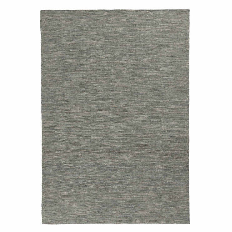 Gravlev rug, green grey & light green grey & natural white, 50% new wool & 50% cotton | URBANARA wool rugs