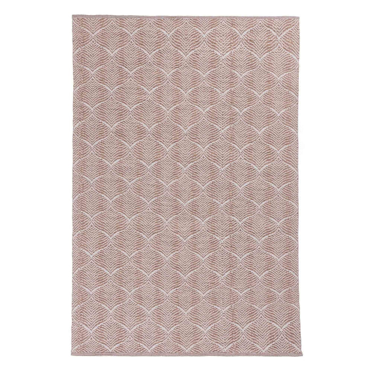 Teppich Shipry, Altrosa & Naturweiß, 100% Baumwolle | URBANARA Baumwollteppiche