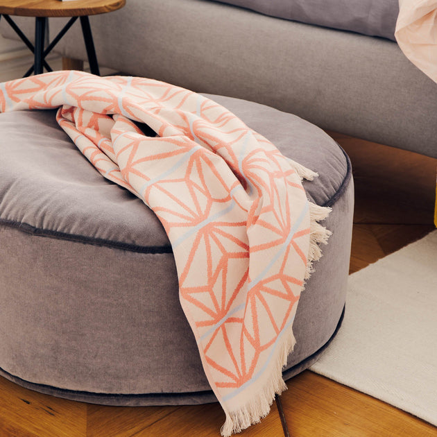 Pouf Deomaliin Grau & Dunkelgrau | Schöne Ideen für Ihr Zuhause | URBANARA