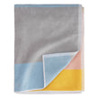 Vigo beach towel, yellow & light pink & ice blue, 100% cotton | URBANARA beach towels