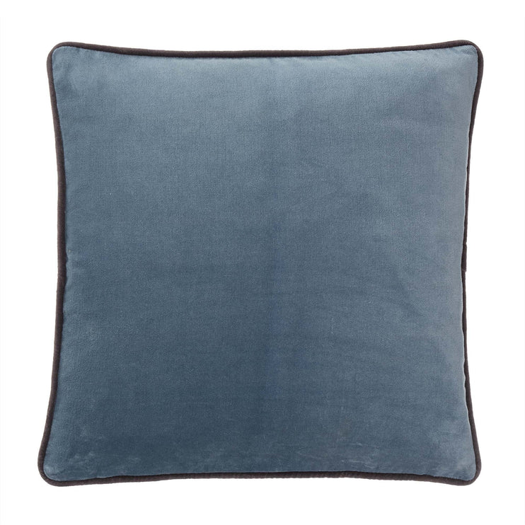 Kissenhülle Suri, Graublau & Dunkelgrau, 100% Baumwolle
