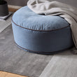 Pouf Deomali, Blaugrau & Dunkelgrau, 100% Baumwolle | URBANARA Hocker & Poufs
