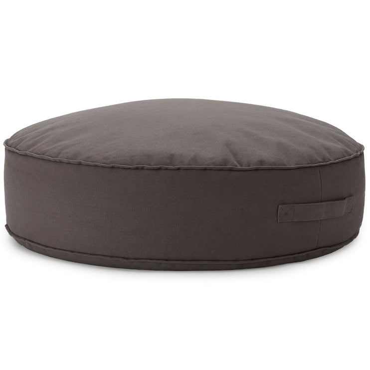 Pouf Nashik, Dunkelgrau, 100% Baumwolle
