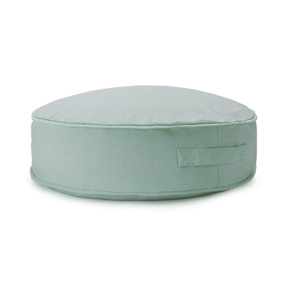 Pouf Nashik, Helles Graugrün, 100% Baumwolle