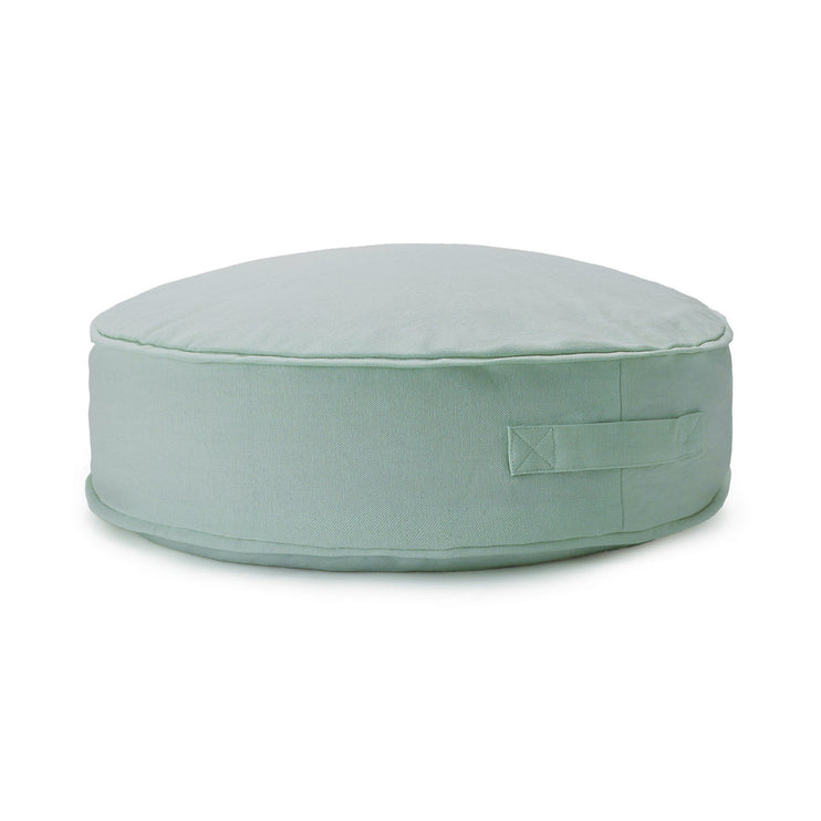 Pouf Nashik, Helles Graugrün, 100% Baumwolle