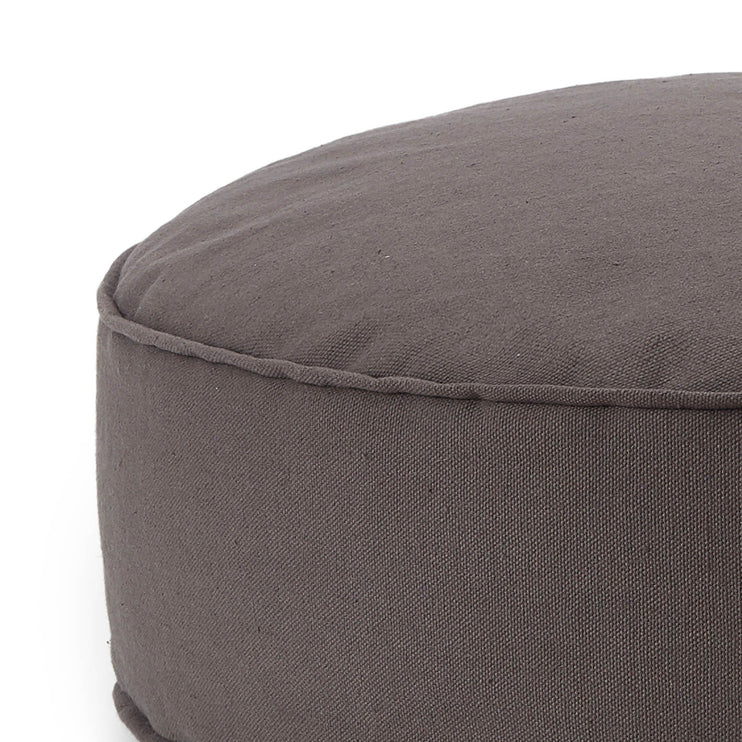 Pouf Nashik, Dunkelgrau, 100% Baumwolle | Hochwertige Wohnaccessoires