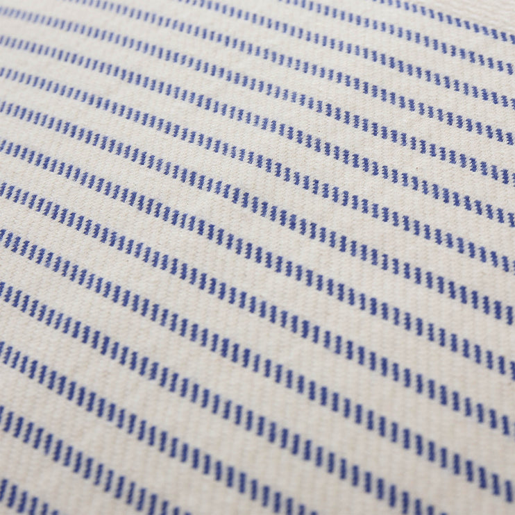 Kadan cushion cover, white & ultramarine, 50% linen & 50% cotton | URBANARA cushion covers