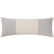Kadan cushion cover, white & ultramarine, 50% linen & 50% cotton