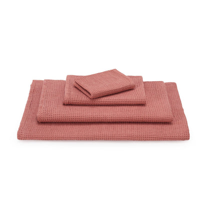 Neris hand towel, papaya, 100% linen