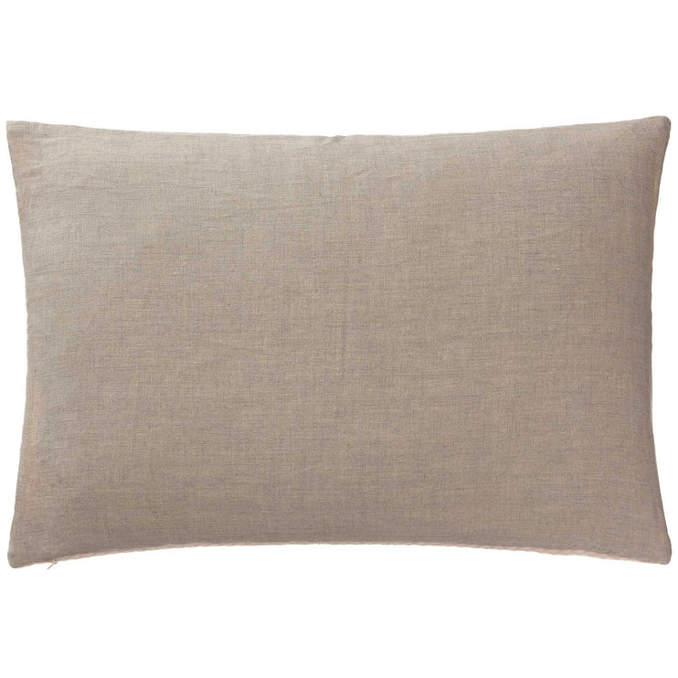 Kissenhülle Gotland, Zartrosa & Creme, 100% Schurwolle & 100% Leinen | Hochwertige Wohnaccessoires