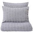 Bayan duvet cover, dark blue & natural white, 100% cotton