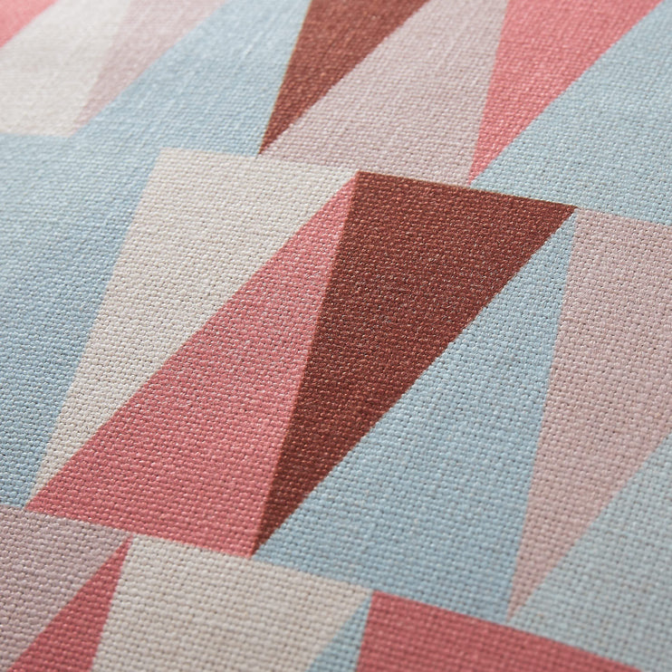 Havant cushion cover, papaya & cognac & ice blue, 100% linen |High quality homewares
