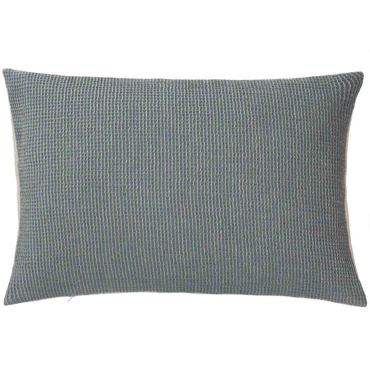 Kissenhülle Kovai, Grüngrau & Natur, 50% Leinen & 50% Baumwolle