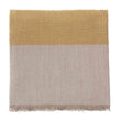 Kovai Linen Blanket bright mustard & natural, 50% linen & 50% cotton