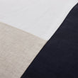 Kissenhülle Cataya, Weiß & Natur & Dunkelblau, 100% Leinen | Hochwertige Wohnaccessoires
