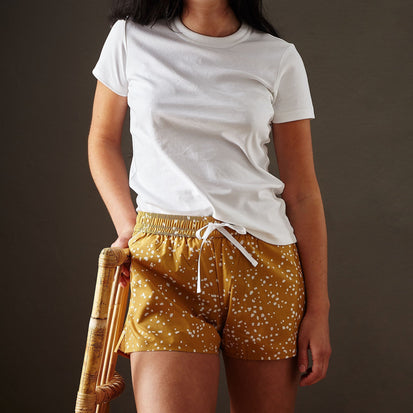 Mustard & White Cova Pyjama | Home & Living inspiration | URBANARA