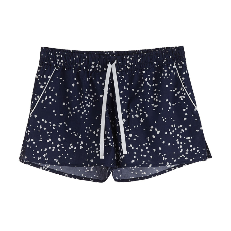 Pyjama Cova, Dunkelblau & Weiß, 100% Baumwolle