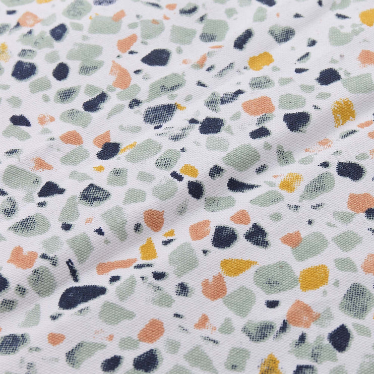 Picknickdecke Visso in Leuchtendes Senfgelb & Rosa & Helles Ozeangrün & Helles Graugrün aus 100% Baumwolle & 100% Polyester | Entdecken Sie unsere schönsten Wohnaccessoires