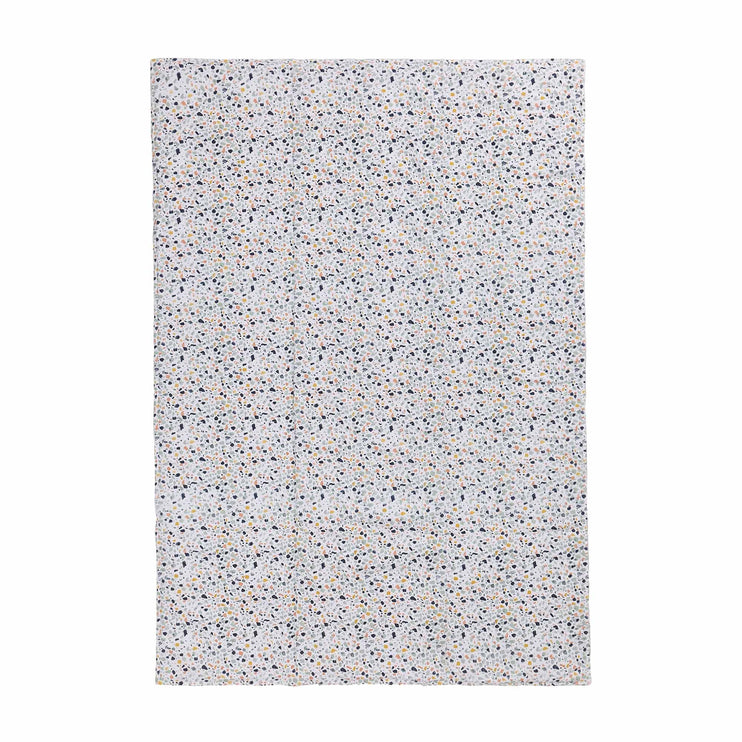 Picknickdecke Visso, Leuchtendes Senfgelb & Rosa & Helles Ozeangrün & Helles Graugrün, 100% Baumwolle & 100% Polyester | Hochwertige Wohnaccessoires