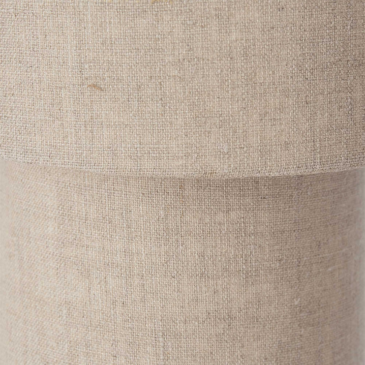 Stehlampe Kollur, Natur, 100% Leinen & 100% Metall | URBANARA Stehlampen