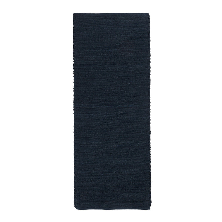 Gorbio runner, blue, 90% jute & 10% cotton | URBANARA runners