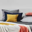 Darkblue melange & Grey melange & Grey Coria Bettdeckenbezug | Home & Living inspiration | URBANARA