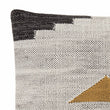 Raipuri cushion cover, natural white & mustard & black, 100% cotton | URBANARA cushion covers