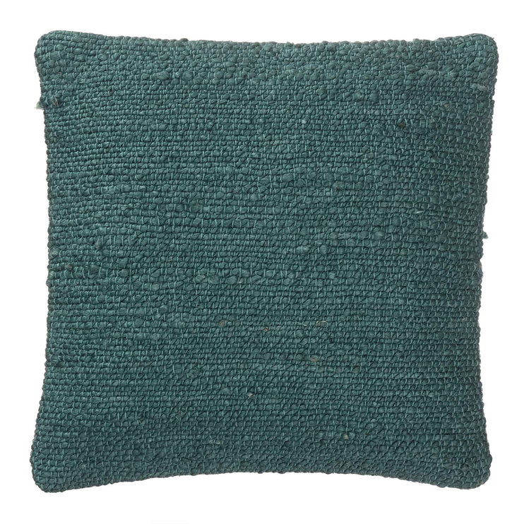 Silani cushion, grey green, 90% jute & 10% cotton & 100% cotton