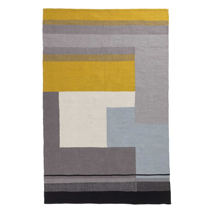 Grey & Ice blue & Bright mustard Indari Teppich | Home & Living inspiration | URBANARA