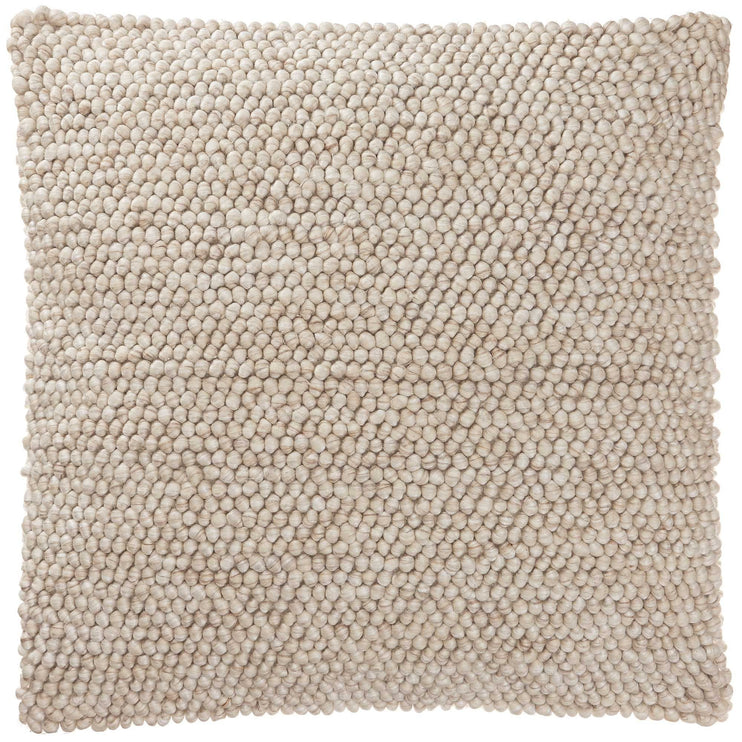 Kissenhülle Ravi, Naturweiß, 70% Schurwolle & 30% Viskose & 100% Baumwolle