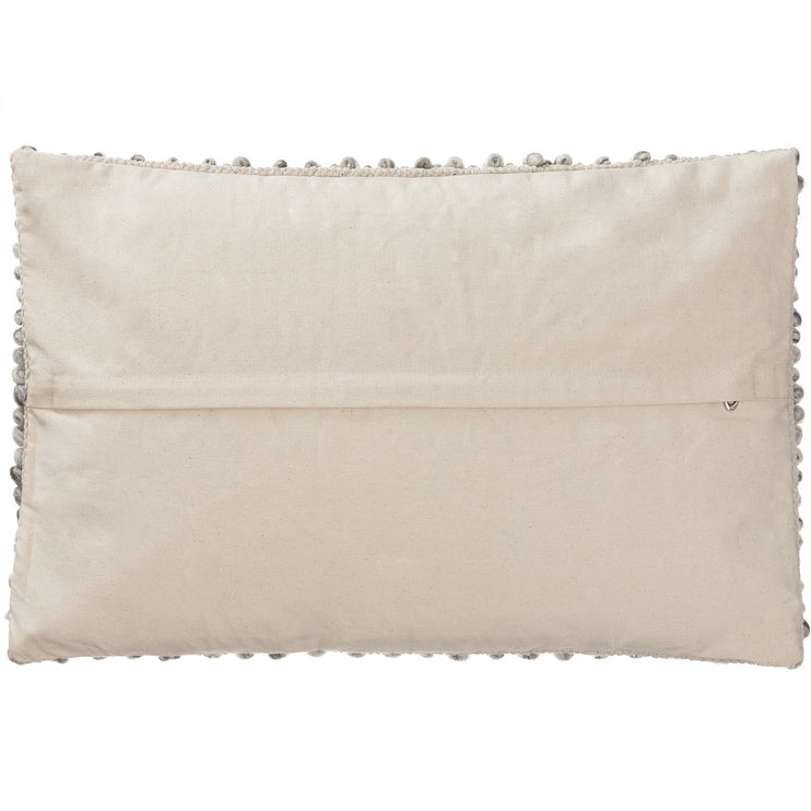 Kissenhülle Ravi, Eierschale & Grau, 70% Schurwolle & 30% Viskose & 100% Baumwolle | URBANARA Kissenhüllen