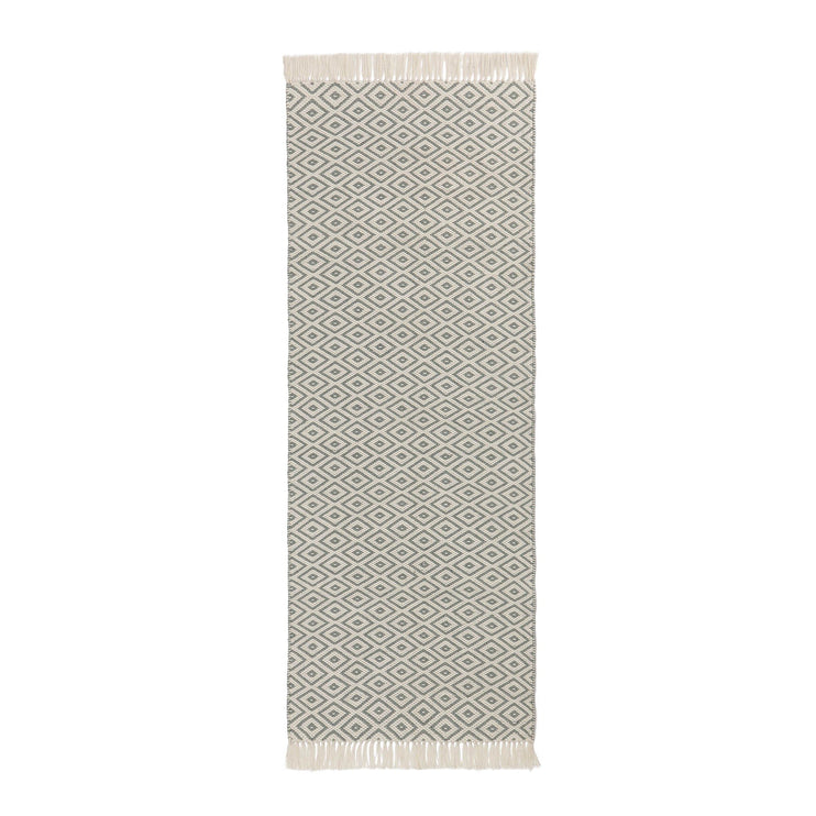 Barota runner, green grey & white, 100% pet |High quality homewares