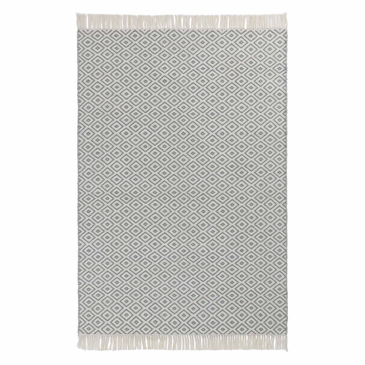Barota rug, green grey & white, 100% pet |High quality homewares